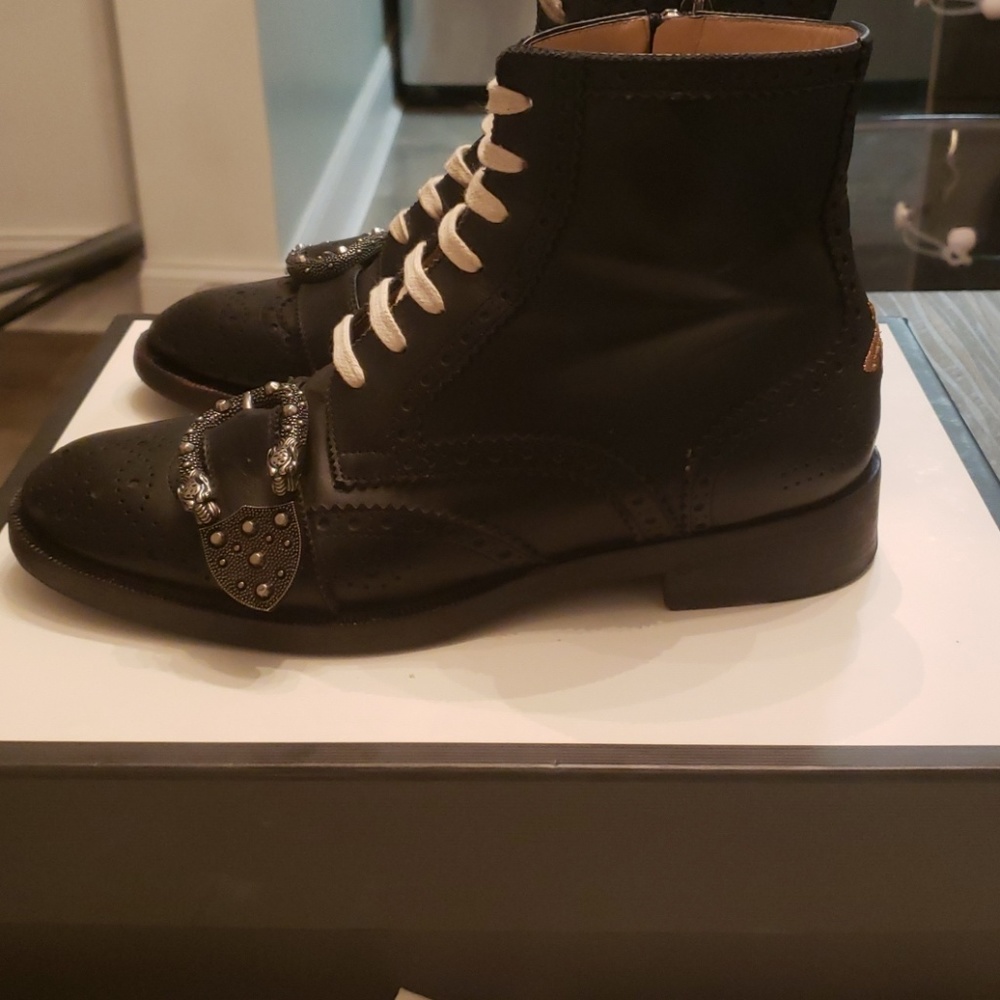 GUCCI Queercore Leather Boots
